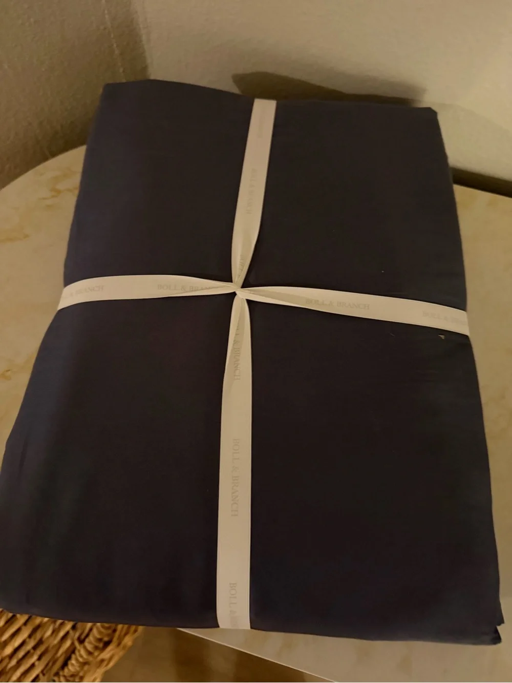NWT Boll & Branch Signature Hemmed Sheet Set color is mineral